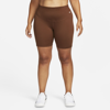 Nike One Women's Mid-rise 7" Bike Shorts In Brown