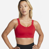 Nike Women's Alpha High-support Padded Adjustable Sports Bra In Red