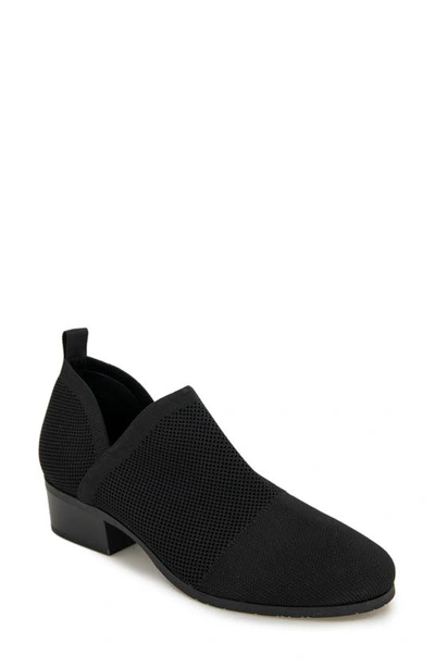 Reaction Kenneth Cole Side Knit Bootie In Black