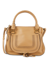 Chloé Women's Marcie Calf Leather Top Handle Bag In Tan
