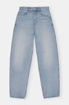 Ganni Rigid Stary Jeans In Light Blue Vintage In Light Blue Vintage