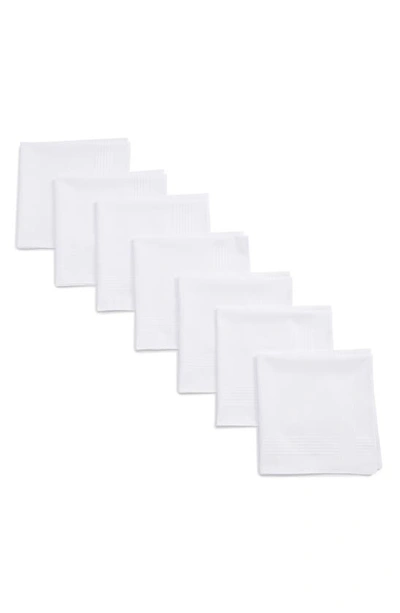 Nordstrom Men's Shop 13-pack Handkerchiefs In White