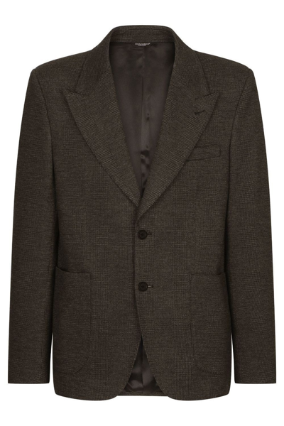 Dolce & Gabbana 2 Button Blazer In Grigio