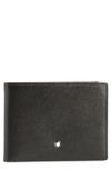 Montblanc Leather Sartorial Bifold Wallet In Black