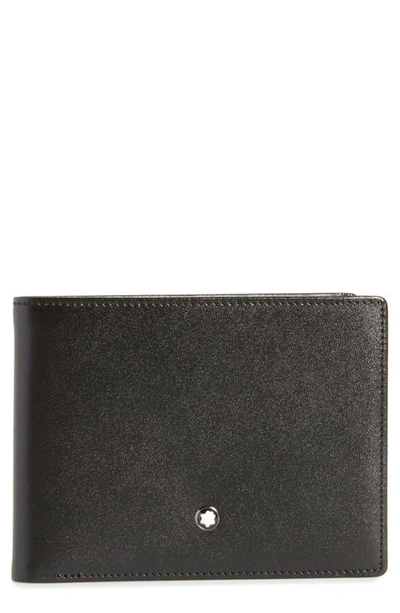 Montblanc Leather Sartorial Bifold Wallet In Black