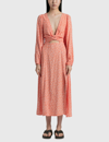 Faithfull The Brand Capella Red Floral-print Midi Dress