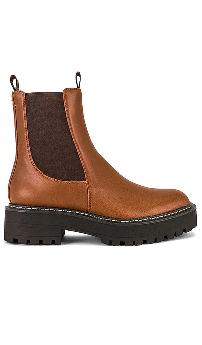 Sam Edelman Laguna Waterproof Lug Sole Chelsea Boot In Brown