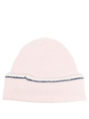 Barrie Ribbed Cashmere Beanie In Rosa