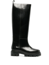 ISABEL MARANT CALF-LENGTH LEATHER BOOTS
