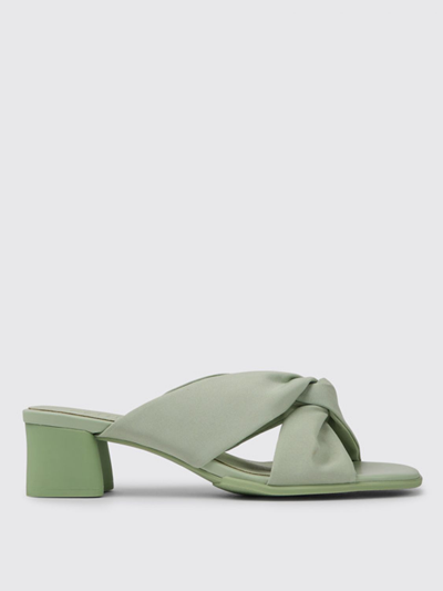 Camper Flat Sandals  Women In Green