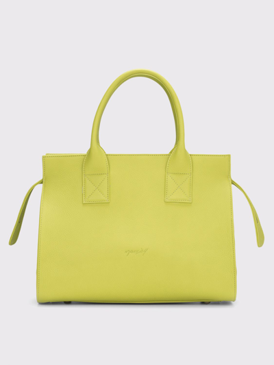 Marsèll Small Curve Bag In Grained Leather In Lime