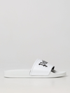Palm Angels Slides Sandals With Print In White
