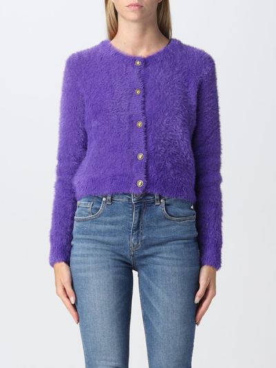 Pinko Womens Purple Polyamide Cardigan