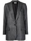 Zadig & Voltaire Check-pattern Blazer In Grey