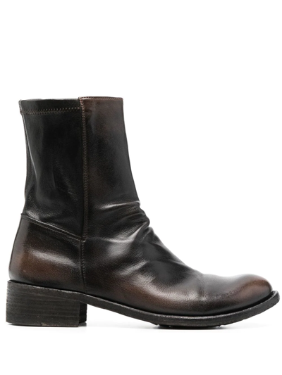 Officine Creative Lison Ankle Boots In Brown