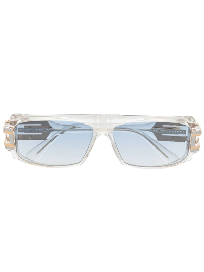 Cazal Mod1643 Rectangle-frame Sunglasses In Weiss