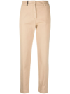 Peserico Mid-waist Tapered Trousers In Nude