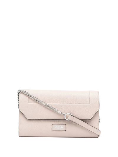 Lancel Ninon Leather Crossbody Bag In Nude