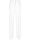 P.a.r.o.s.h Straight Leg Tailored Trousers In Weiss
