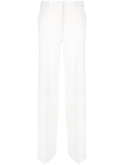 P.a.r.o.s.h Liliuxy Straight-leg Trousers In Cream