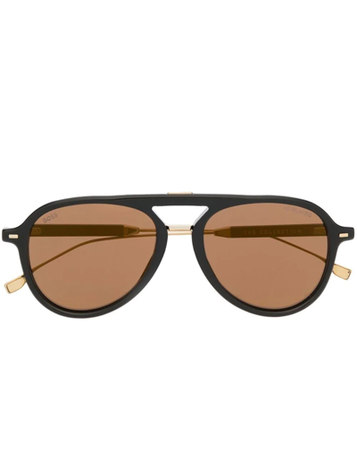 Hugo Boss Pilot-frame Design Sunglasses
