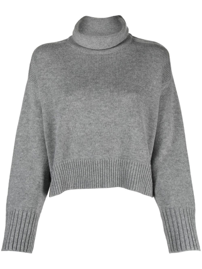 Loulou Studio Roll Neck Sweater In Grey