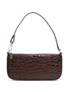 By Far Crocodile-effect Bag In Braun