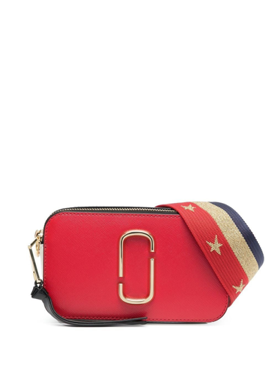 Marc Jacobs Logo-plaque Shoulder Bag In Red