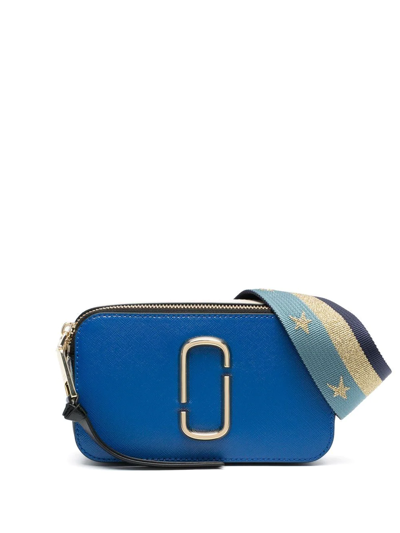 Marc Jacobs Logo-plaque Shoulder Bag In Blue