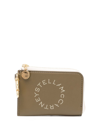 STELLA MCCARTNEY LOGO-PRINT ZIP-FASTENING WALLET