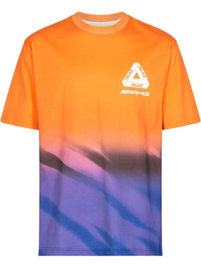 Palace X Amg 2.0 London T-shirt 'orange/purple' In Multi-color