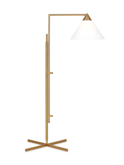 Kelly Wearstler Franklin Task Floor Lamp In Burnished Brass