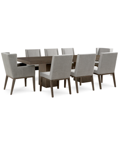 Bernhardt Lille 9pc Dining Set (rectangular Table, 6 Side Chairs & 2 Arm Chairs)