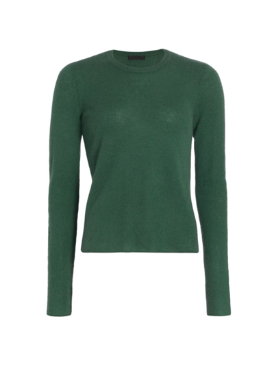 Atm Anthony Thomas Melillo Cashmere Long-sleeve Crewneck In Aspen Green