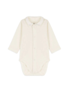 PETIT BATEAU BABY'S COLLARED LONG-SLEEVE BODYSUIT