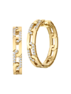 ROBERTO COIN WOMEN'S NAVARRA 18K GOLD & DIAMOND HOOP EARRINGS