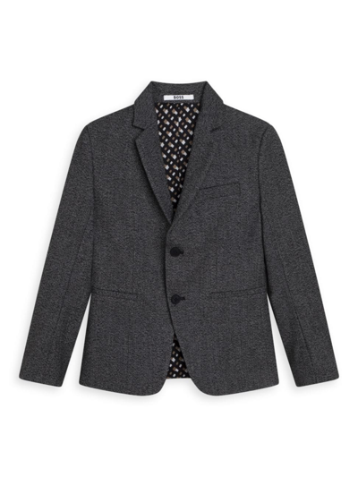 Hugo Boss Kids' Little Boy's & Boy's Notch-lapel Suit Jacket In Grey