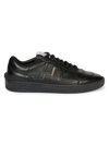LANVIN MEN'S CLAY LOW-TOP LEATHER SNEAKERS