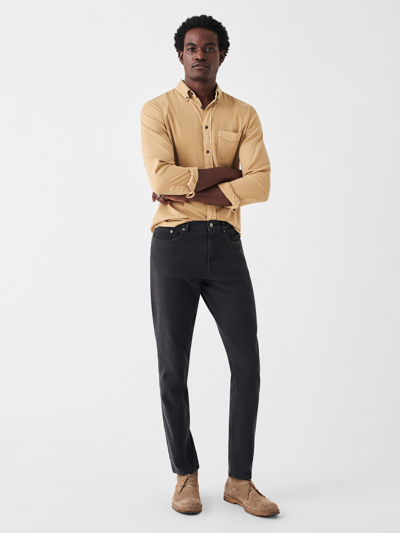 Faherty Stretch Terry 5-pocket Pants (30" Inseam) In Onyx Black