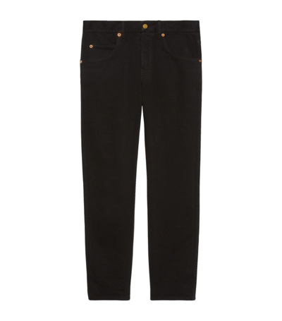 Gucci Tapered Jeans In Black