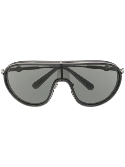 Moncler Tinted Pilot-frame Sunglasses In Gray