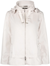 Moorer Sinia Hooded Jacket In White