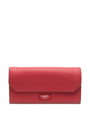 LANCEL LEATHER SLIM FLAP WALLET