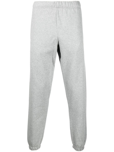 Carhartt Embroidered-logo Cotton Track Pants In Grey