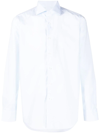 Canali Cotton Long-sleeve Shirt In White