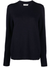 Jil Sander Liso Crew-neck Wool Jumper In Blue