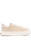 GOOD NEWS WOVEN-LEATHER SNEAKERS
