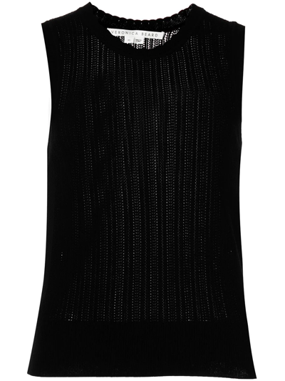 Veronica Beard Heti Knit Tank In Black