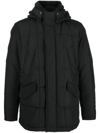 WOOLRICH HOODED FEATHER DOWN COAT