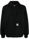 Carhartt Wip Men's Black Active Brand-patch Organic-cotton Jacket